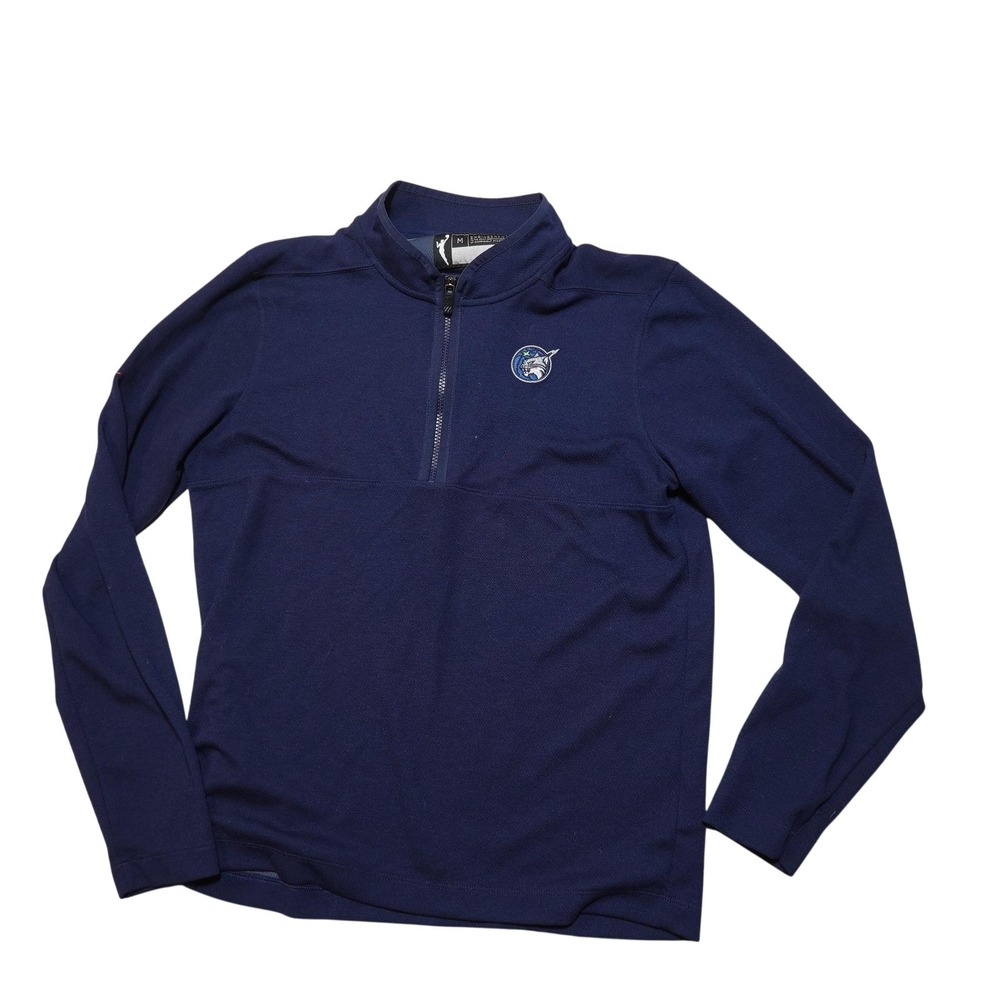 Minnesota Lynx Sweatshirt Mens Medium Blue WNBA Basketball Nike 1/4 Zip Pullover